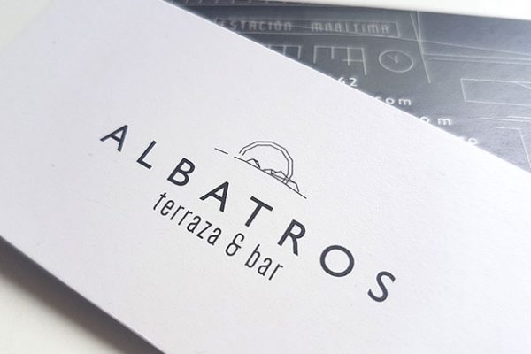 Diseño de logotipo para Albatros Terraza Bar, de Vigo