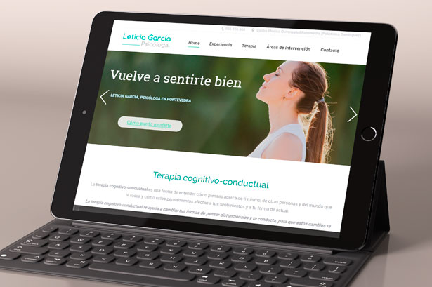 Diseño web para Leticia García Psicóloga